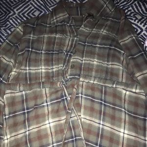 Button down plaid shirt